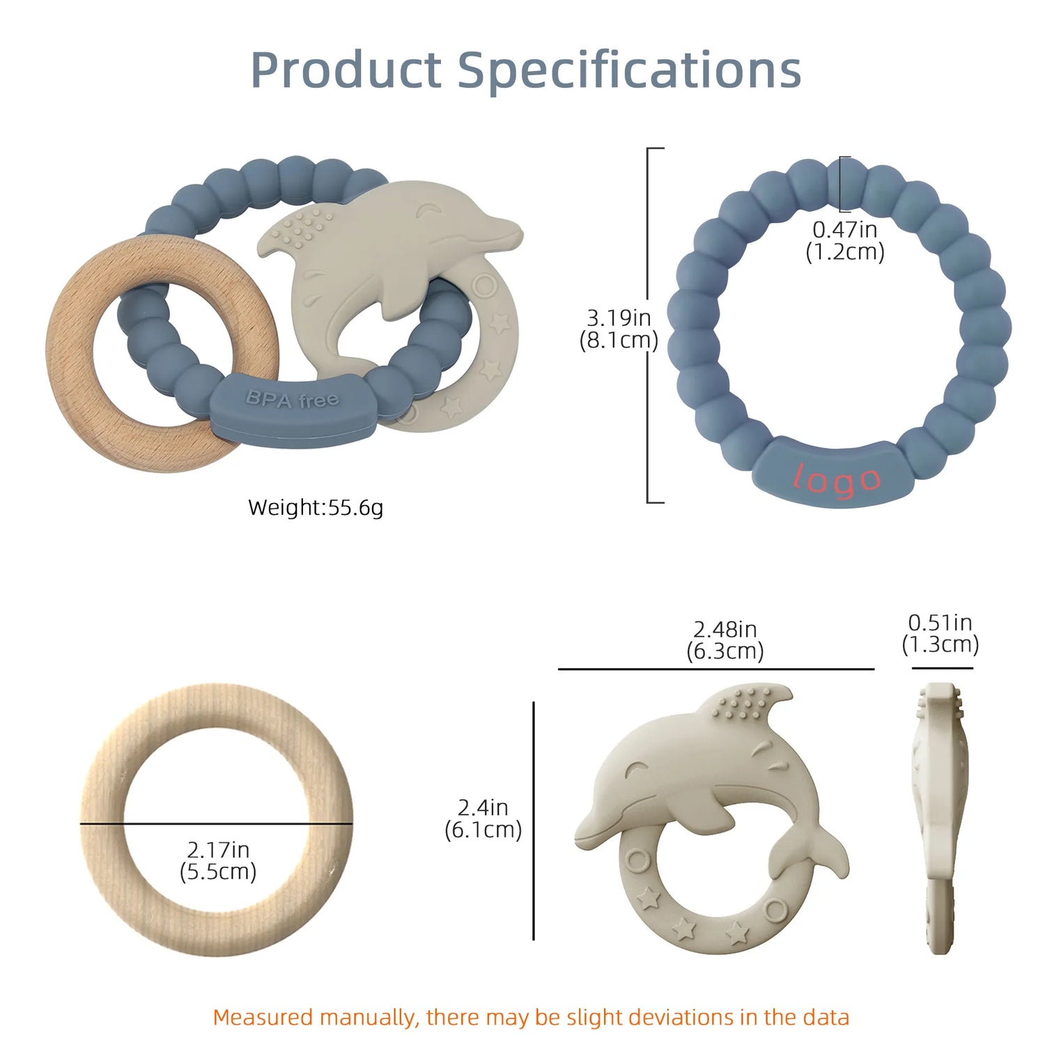 Silicone Baby Teether Shapes